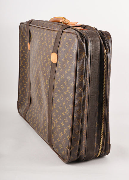 Brown and Tan Monogram "Satellite 70" Suitcase