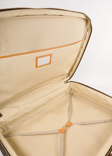 Brown and Tan Monogram "Satellite 70" Suitcase