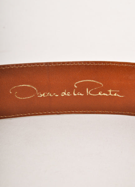 Brown Lizard Leather Belt