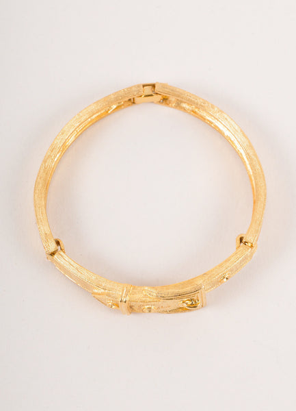 Gold Toned Buckle Bracelet