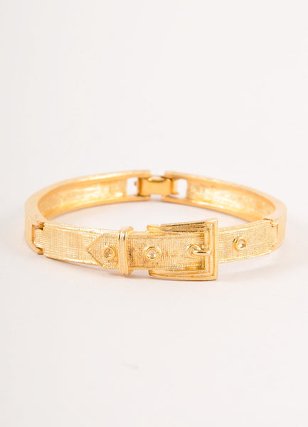 Gold Toned Buckle Bracelet