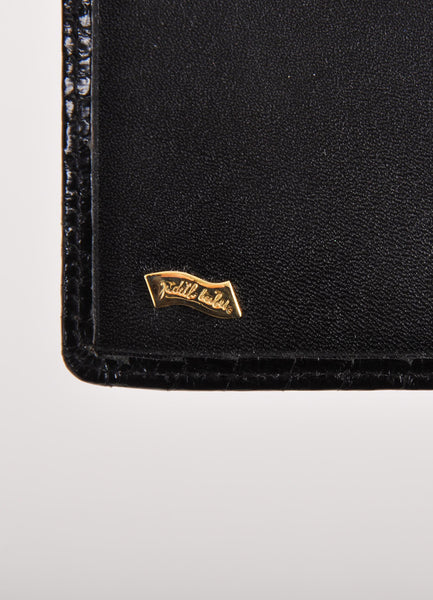 Black Snakeskin Trifold Wallet