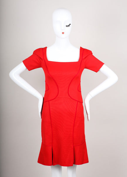 Red Short Sleeve Dress