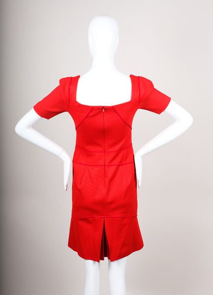 Red Short Sleeve Dress