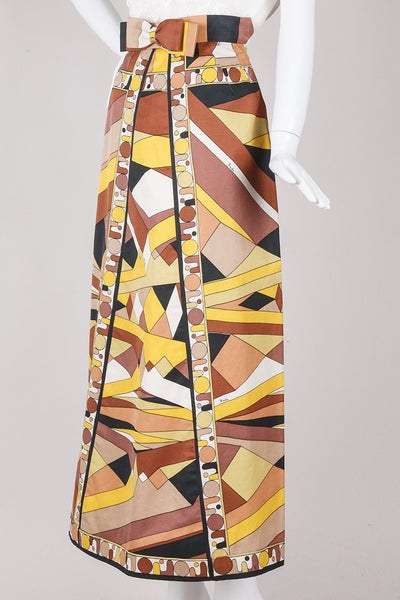 Abstract Cotton Skirt