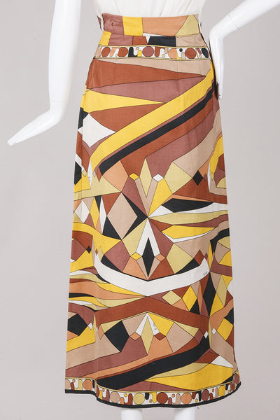 Abstract Cotton Skirt