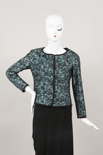 New With Tags Light Blue and Black Lace Jacket