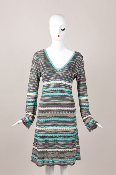 Metallic Knit Dress