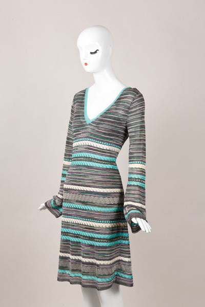 Metallic Knit Dress