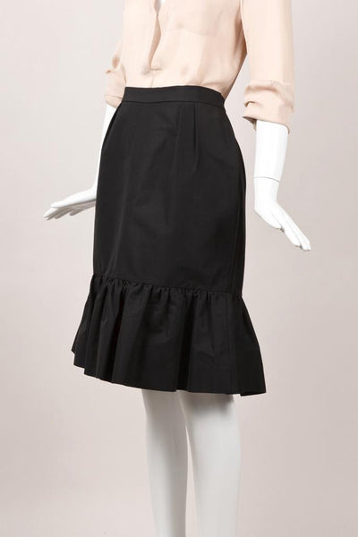 New With Tags Black Flounce Skirt