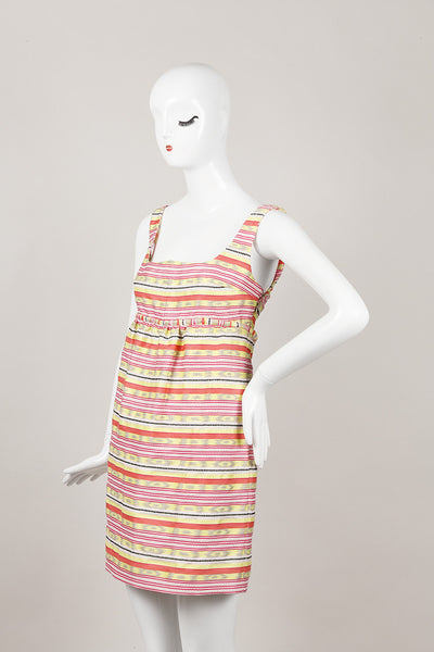 New With Tags Striped Sleeveless Baby Doll Dress