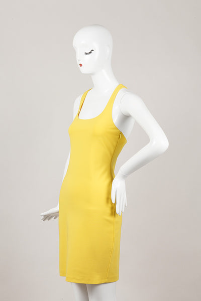 Yellow Racerback Tank Dress