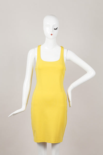 Yellow Racerback Tank Dress