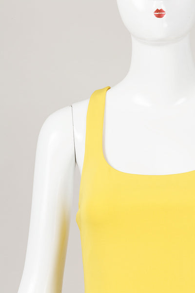 Yellow Racerback Tank Dress