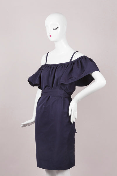 New With Tags Violet Off The Shoulder Ruffle Dress