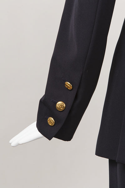 Navy Jacket and Pant Suit Set