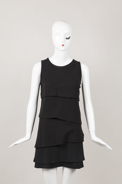 Sleeveless Black Tiered Dress