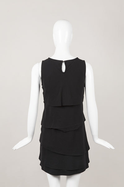 Sleeveless Black Tiered Dress