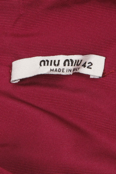 Sleeveless Burgundy Dress