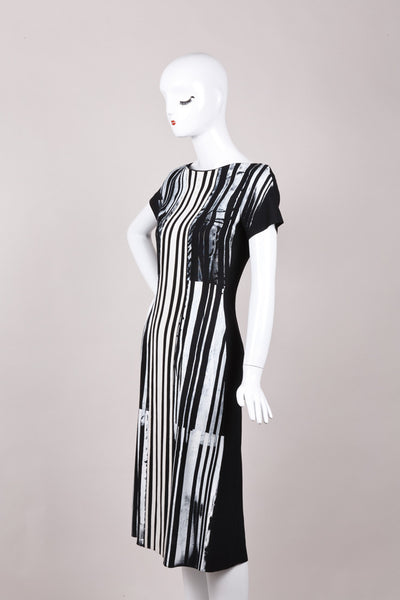 New With Tags Graffiti Striped Dress