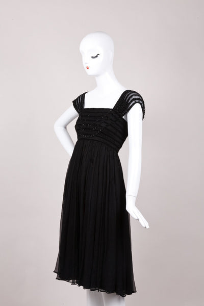 New With Tags Black Beaded Dress