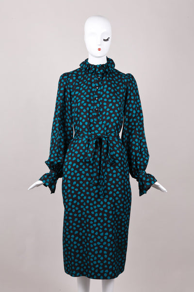 Rive Gauche Silk and Wool Dress