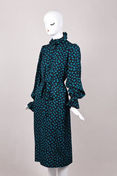 Rive Gauche Silk and Wool Dress