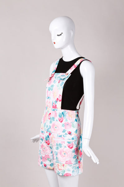 Floral Print Overalls