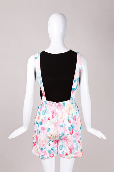 Floral Print Overalls