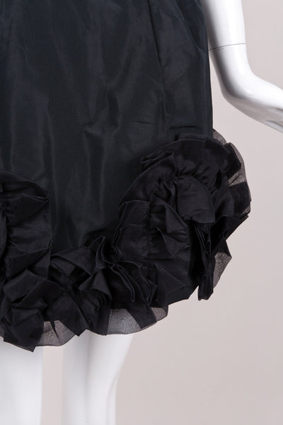 Black Mini Skirt With Back Bow