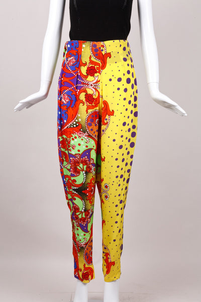 Patterned Silk Pants