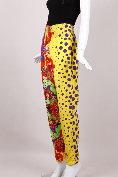 Patterned Silk Pants