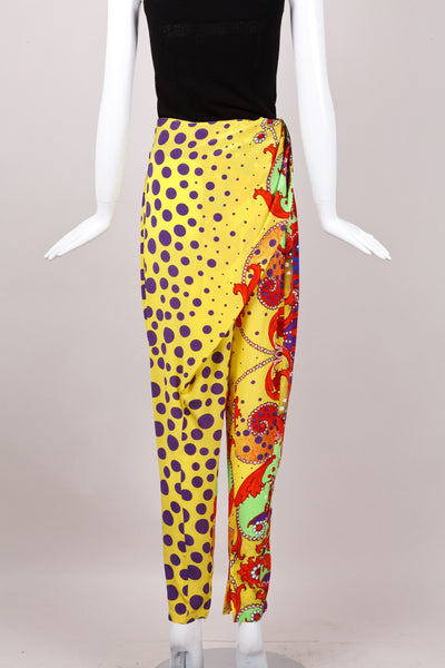 Patterned Silk Pants