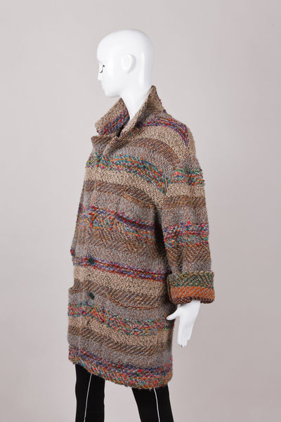 Button Down Wool and Mohair Sweater