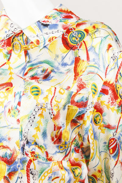 Printed Silk Blouse