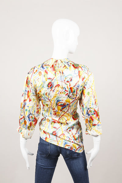 Printed Silk Blouse