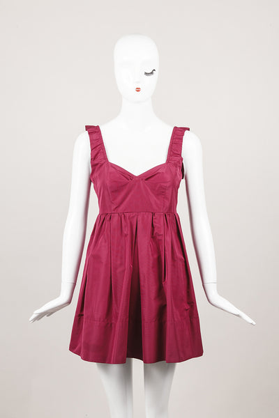 Sleeveless Burgundy Dress