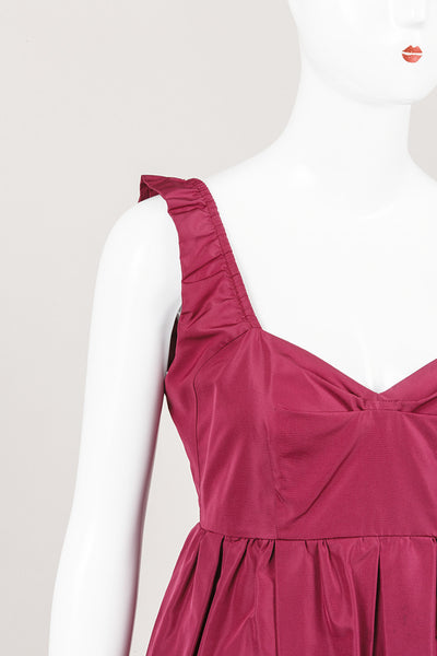 Sleeveless Burgundy Dress
