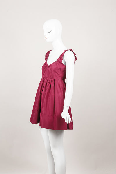 Sleeveless Burgundy Dress