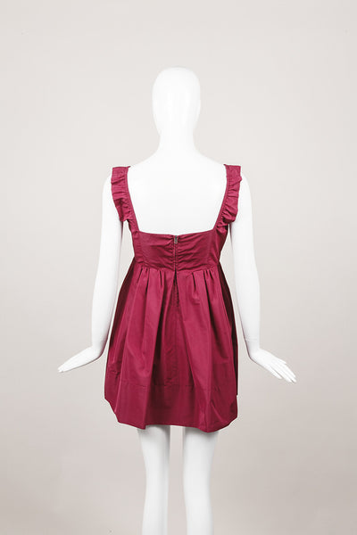 Sleeveless Burgundy Dress