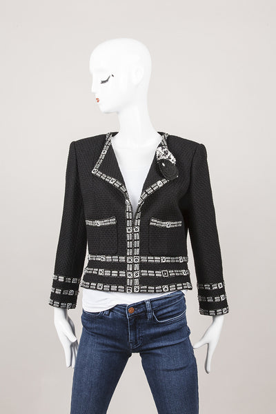 Black and White Flower Jacket