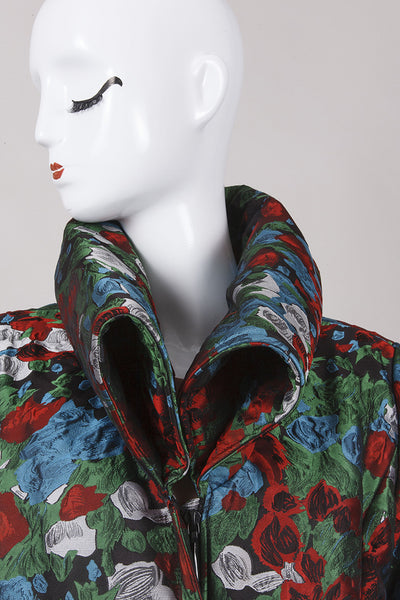 Floral Print Silk Jacket