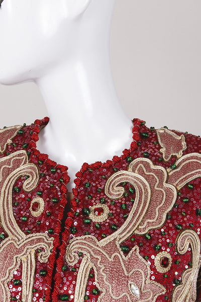 Couture Beaded and Embroidered Silk Coat