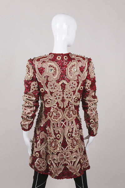 Couture Beaded and Embroidered Silk Coat