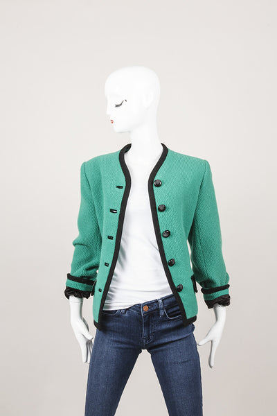 Rive Gauche Wool and Angora Jacket