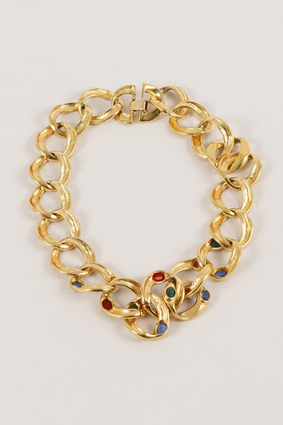 Chunky Gold Tone Necklace