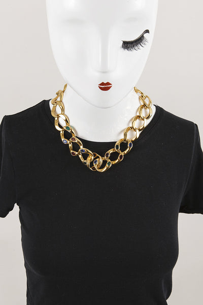 Chunky Gold Tone Necklace