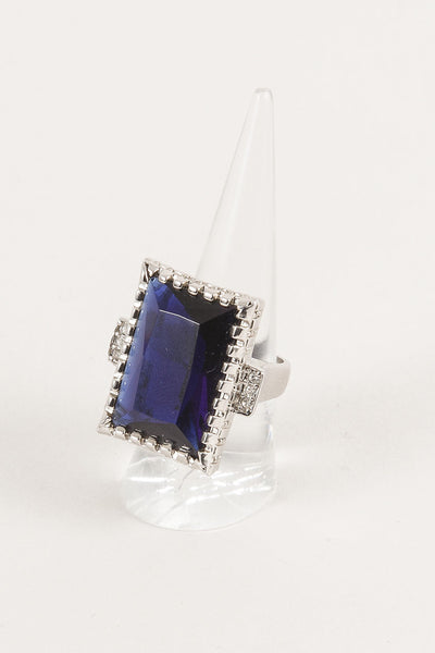 Square Blue Ring