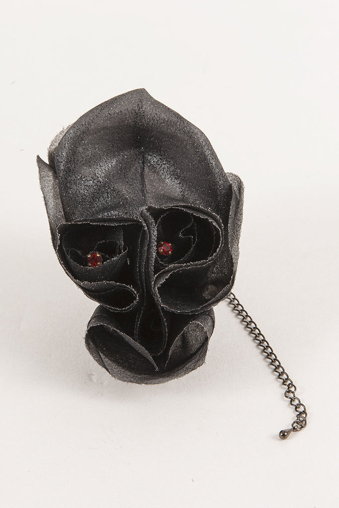 Fabric Skull Pin