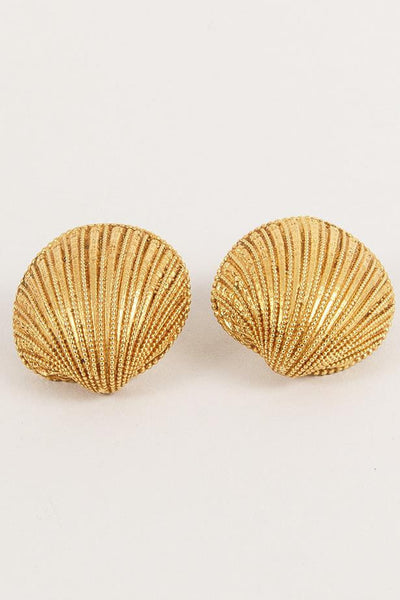 Textured Shell Earrings